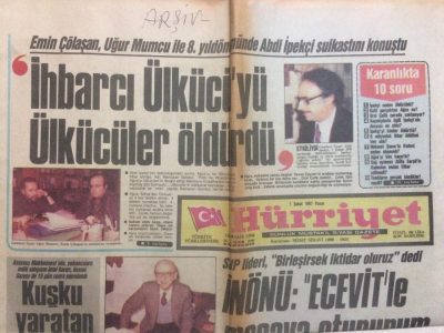 Hürriyet Gazetesi 1 Şubat 1987 - İhbarcı Ülkücüyü,Ülkücüler Öldürdü GZ27587 - 1