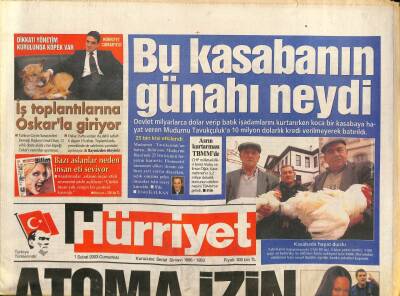 Hürriyet Gazetesi 1 Şubat 2003 - Sedef Erbilin Beyni Mehmet Ali Erbile Yetmedi - Kıbrısta İpler Koptu GZ93661 - 1
