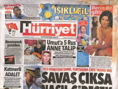 Hürriyet Gazetesi 1 Şubat 2013 - İsrail 6.5 Kilometre Yakınını Vurdu - ABDli Sarai Taylanla Buluşmamış GZ106263 - 1
