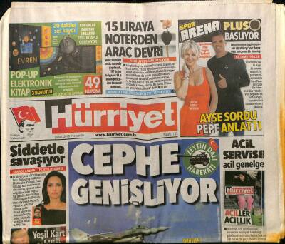 Hürriyet Gazetesi 1 Şubat 2018 - Erdoğan Putin İle Görüştü - Ayşe Arman Sordu Pepe Anlattı GZ125578 - 1