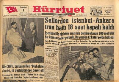 Hürriyet Gazetesi 1 Temmuz 1957 - İstanbul Sirkeci Florya Sahil Yolu Yapımı Ve Resmi GZ56148 - 1