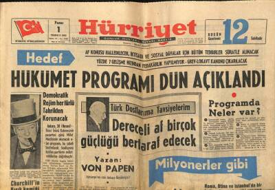 Hürriyet Gazetesi 1 Temmuz 1962 - Churchillin Kırık Kemiği Çelik İğneyle Birleştirildi GZ72593 - 2