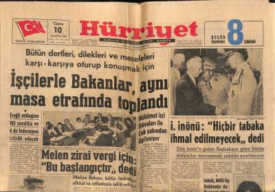 Hürriyet Gazetesi 10 Ağustos 1962 - Hindistanda Bozuk Un Yiyen 630 Kişi Felç Oldu GZ118346 - 1