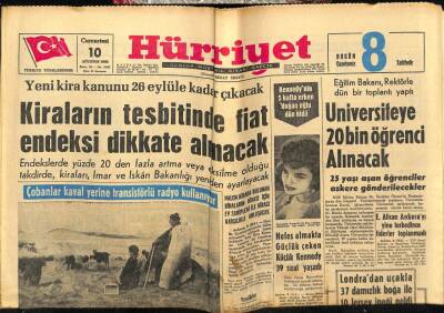 Hürriyet Gazetesi 10 Ağustos 1963 - Galatasaray-Beyolusporla, Beşiktaş da Beykoz İle Oynuyor GZ55016 - 1