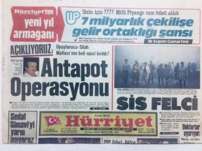 Hürriyet Gazetesi 10 Aralık 1985 - Özala Sert Çıkış GZ41255 - 1