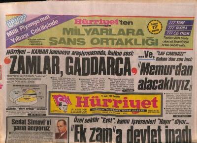 Hürriyet Gazetesi 10 Aralık 1987 - Doğum Günü Hediyesi GZ55389 - 1