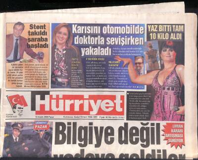 Hürriyet Gazetesi 10 Aralık 2006 - Sibel Can , Yaz Bitti Tam 10 Kilo Aldı - Kadir İnanıra Stent Takıldı Şaraba Başladı GZ119398 - 1