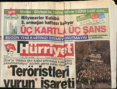 Hürriyet Gazetesi 10 Ekim 1990 - İSEDAKta , Gizli Körfez Görüşmesi GZ88244 - 1