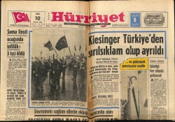 Hürriyet Gazetesi 10 Eylül 1968 - Soma Linyit Ocağında İnfilak 3 İşçi Öldü GZ72039 - 1