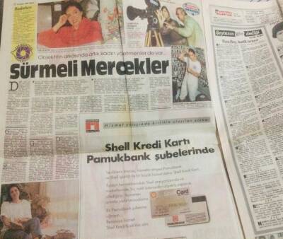 Hürriyet Gazetesi 10 Eylül 1989 - Türkan Şoray Ve Sürmeli Mercekler GZ97422 - 1