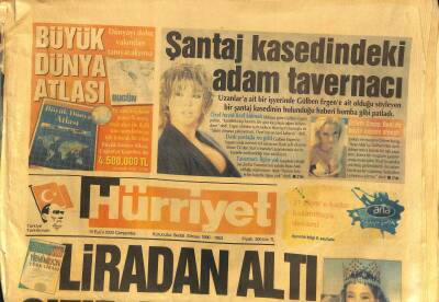 Hürriyet Gazetesi 10 Eylül 2003 - Gülben Ergenin Şantaj Kasedindeki Adam Tavernacı - GZ116925 - 1