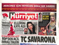 Hürriyet Gazetesi 10 Eylül 2013 - Göremede Japon Turist Öldürüldü GZ100775 - 2
