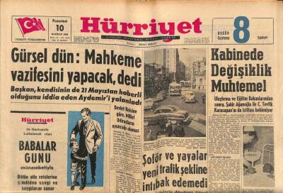 Hürriyet Gazetesi 10 Haziran 1963 - Kuzey Irak Bölgesinde Sıkıyönetim İlan Edildi GZ82117 - 1