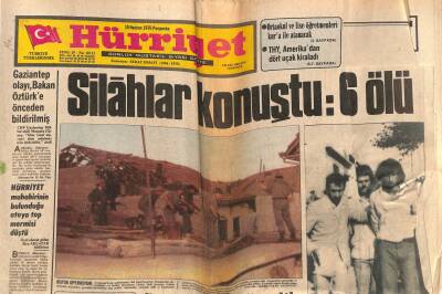Hürriyet Gazetesi 10 Haziran 1976 - Gaziantep Olayı , Bakan Öztürke Önceden Bildirilmiş GZ76299 - 1