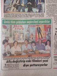 Hürriyet Gazetesi 10 Haziran 1979 - Başbuğ Hükümet İçin 'Çürümüş Meyve' Dedi! - Ünlü Film Yıldızları Seyircileri Uyardılar! GZ142500 - 2