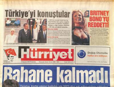 Hürriyet Gazetesi 10 Haziran 2004 - Leyla Zana Bahane Kalmadı, Brıtney Nonoyu Reddetti GZ97333 - 1