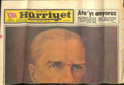 Hürriyet Gazetesi 10 Kasım 1980 - Atatürk 99 Yaşında GZ98867 - 1