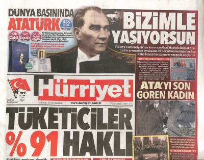 Hürriyet Gazetesi 10 Kasım 2014 - Picassonun Aile Arşivi Yayınlandı - Ermeni Lobisi Penaltı Atacak GZ100224 - 1