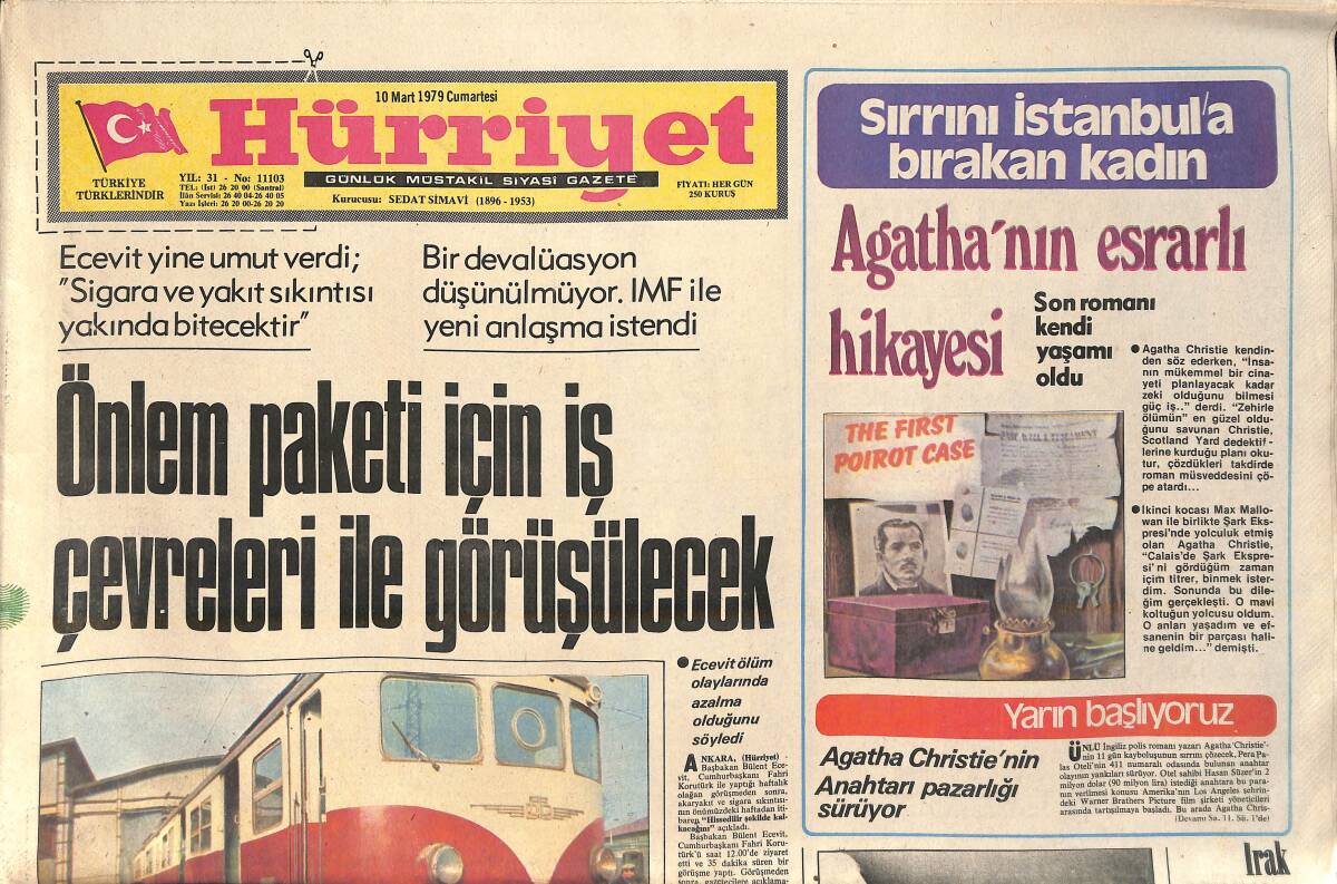 Hürriyet Gazetesi 10 Mart 1979 - Türkiye Ve Batı'nın Savunma Planları Rusya'nın Elinde - Bolu Çöplüğe Döndü GZ157083 - 1