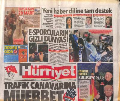 Hürriyet Gazetesi 10 Mart 2018 - TSKdan Afrine Kerpeten Kıskacı - E-Sporcuların Gizli Dünyası GZ125626 - 1