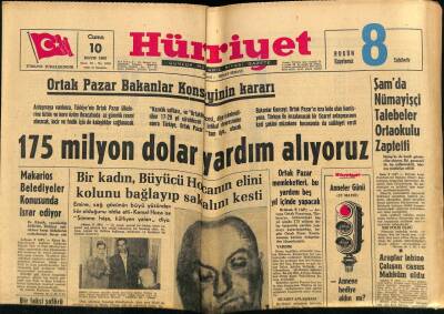 Hürriyet Gazetesi 10 Mayıs 1963 - Hazreti Muhammedin Bir Mektubu Bulundu GZ65302 - 1