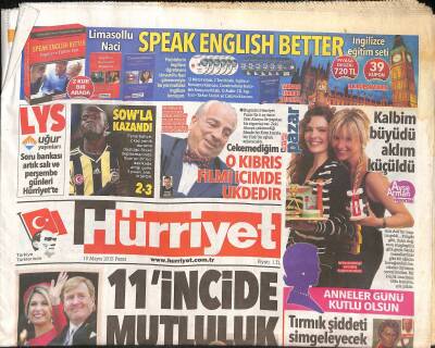 Hürriyet Gazetesi 10 Mayıs 2015 - Özal Paşa 10 Gün Rapor Aldı - Zeki Alasya Çekemediğim O Kıbrıs Filmi İçimde Ukdedir GZ125736 - 1
