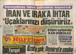 Hürriyet Gazetesi 10 Nisan 1988 - İran Ve Iraka İhtar Uçaklarınızı Düşürürüz GZ61795 - 2