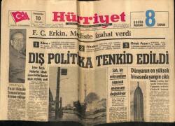 Hürriyet Gazetesi 10 Ocak 1963 - Dünyanın En Yüksek Binasında Yangın Çıktı GZ67426 - 2