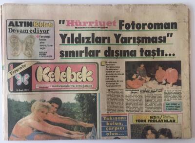 Hürriyet Gazetesi 10 Ocak 1985 - Hürriyet Fotoroman Yıldızları Yarışması Sınırlar Dışına Taştı ... GZ22506 - 1