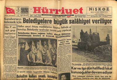 Hürriyet Gazetesi 10 Şubat 1956 - Et Tanzim Satışları Bugünden İtibaren Başlıyor GZ91674 - 1