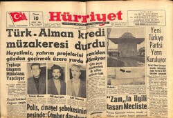 Hürriyet Gazetesi 10 Şubat 1961 - Türk - Alman Kredi Müzakeresi Durdu GZ67453 - 2