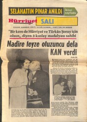 Hürriyet Gazetesi 10 Şubat 1970 - Türkan Şoray'a Kızılay'ın Armağanı! - Secaattin Tanyerli: Benim Hayatım Tango Diyor GZ141909 - 1