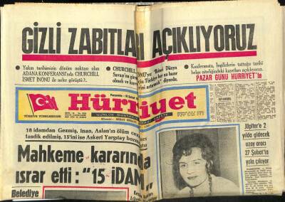 Hürriyet Gazetesi 10 Şubat 1972 - Gizli Zabıtları Açıklıyoruz GZ54942 - 1