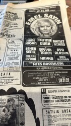 Hürriyet Gazetesi 10 Temmuz 1974 - Süreyya Neşeyi Özledi - Behiye Aksoy-Gönül Yazar-Emel Sayın Gazino Afişleri GZ155736 - 2