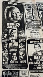 Hürriyet Gazetesi 10 Temmuz 1974 - Süreyya Neşeyi Özledi - Behiye Aksoy-Gönül Yazar-Emel Sayın Gazino Afişleri GZ155736 - 4