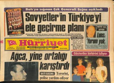 Hürriyet Gazetesi 10 Temmuz 1983 - Ağca , Yine Ortalığı Karıştırdı - SODEP , 3. Kez Kurucu Listesi Veriyor GZ126274 - 1