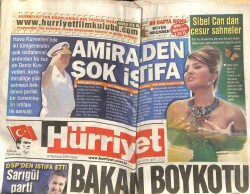 Hürriyet Gazetesi 10 Temmuz 2009 - Sibel Candan Cesur Sahneler - G-8de Akdeniz Farkı GZ100941 - 2