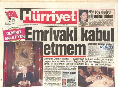 Hürriyet Gazetesi 11 Ağustos 1993 - Koç Ve Sabancılar ın At-Geyik Kavgası - Zonguldaka 4 Fabrika Taşınacak GZ127536 - 1