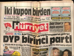 Hürriyet Gazetesi 11 Aralık 1989 - Emel Sayınla Müjde Ar Müteahhit Oldu GZ62508 - 1