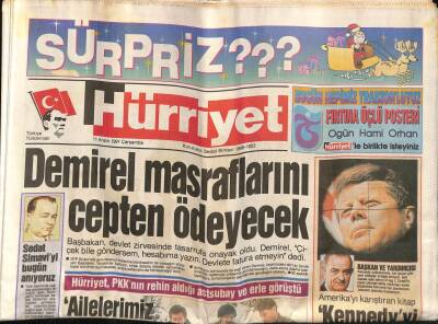 Hürriyet Gazetesi 11 Aralık 1991 - Amerikayı Karıştıran Kitap Kennedyyi Johnson Öldürttü GZ81411 - 1