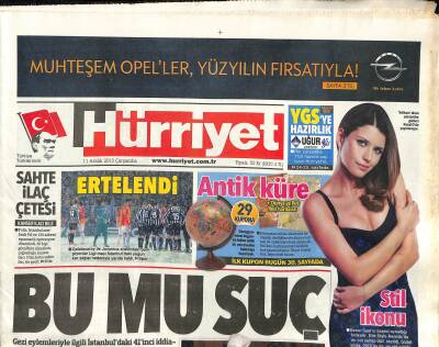 Hürriyet Gazetesi 11 Aralık 2013 - Nelson Mandelayı , Dün Yaklaşık 95 Bin Kişi Uğurladı GZ115884 - 1