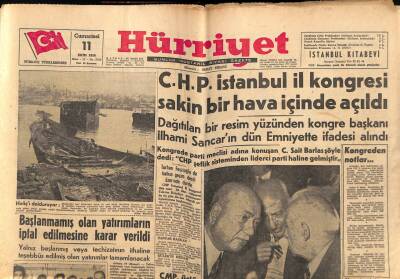 Hürriyet Gazetesi 11 Ekim 1958 - Başlamamış Olan Yatırımların İptaline Karar Verildi GZ56176 - 1
