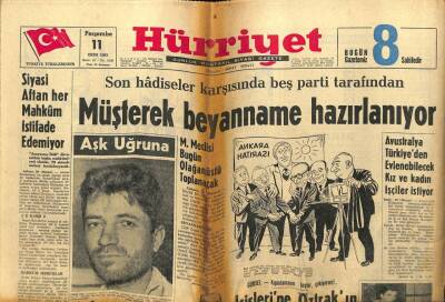 Hürriyet Gazetesi 11 Ekim 1962 - Esrar Kaçıran İki Türkü Yunan Polisi Yakaladı GZ54911 - 1