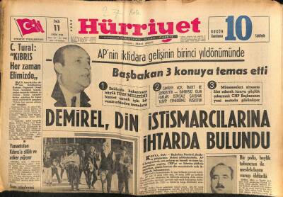 Hürriyet Gazetesi 11 Ekim 1966 - Kim Novakla Bir Sene Evli Kalan Richard Johnson Konuştu GZ117455 - 1