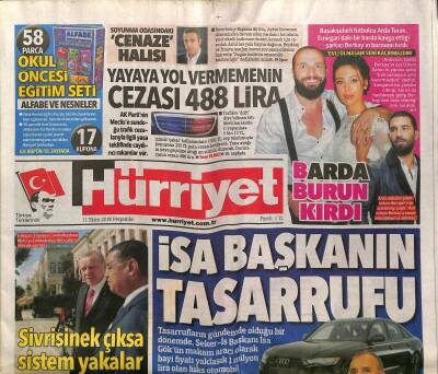 Hürriyet Gazetesi 11 Ekim 2018 - Küresel Isınmaya Karşı , Brezilya Kadar Orman Gerekli - Tarihi Yarımada Uyarısı GZ125683 - 1