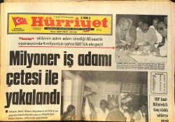 Hürriyet Gazetesi 11 Eylül 1975 - Lice'de 1600 Kişi Kayıp - Milyoner İş Adamı Çetesi İle Yakalandı GZ157513 - Gökçekoleksiyon