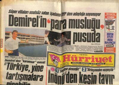 Hürriyet Gazetesi 11 Eylül 1987 - Doğum Günü Hediyesi GZ58639 - 1