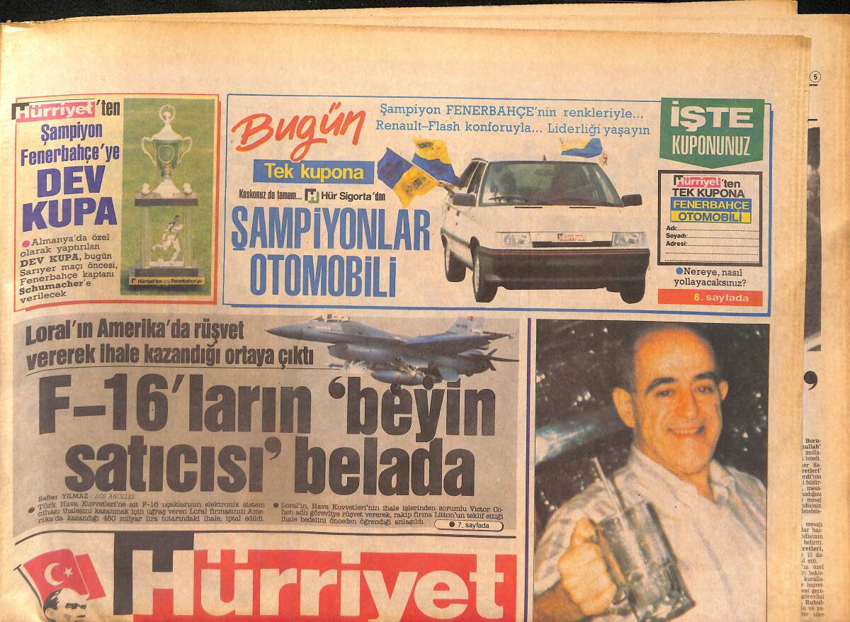 Hürriyet Gazetesi 11 Haziran 1989 - Bülent Ersoy , Yolun Yarısını Geçti - Ecevit'ten 3 Salvo GZ132928 - 1