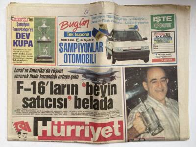 Hürriyet Gazetesi 11 Haziran 1989 - Loralın Amerikada Rüşvet Vererek İhale Kazandığı Ortaya Çıktı GZ73855 - 1