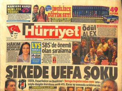 Hürriyet Gazetesi 11 Haziran 2013 - Kılıçdaroğlu Erdoğan Depresyon Geçiriyor - Kansere Karşı Nükleer Tedavi GZ125739 - 1